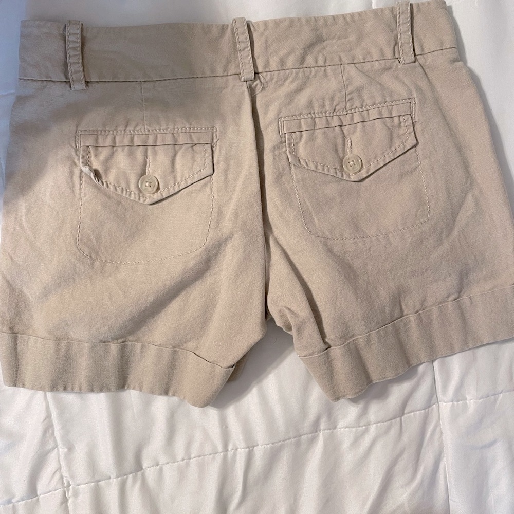 Express size 4 tan linen/cotton shorts - Picture 6 of 7